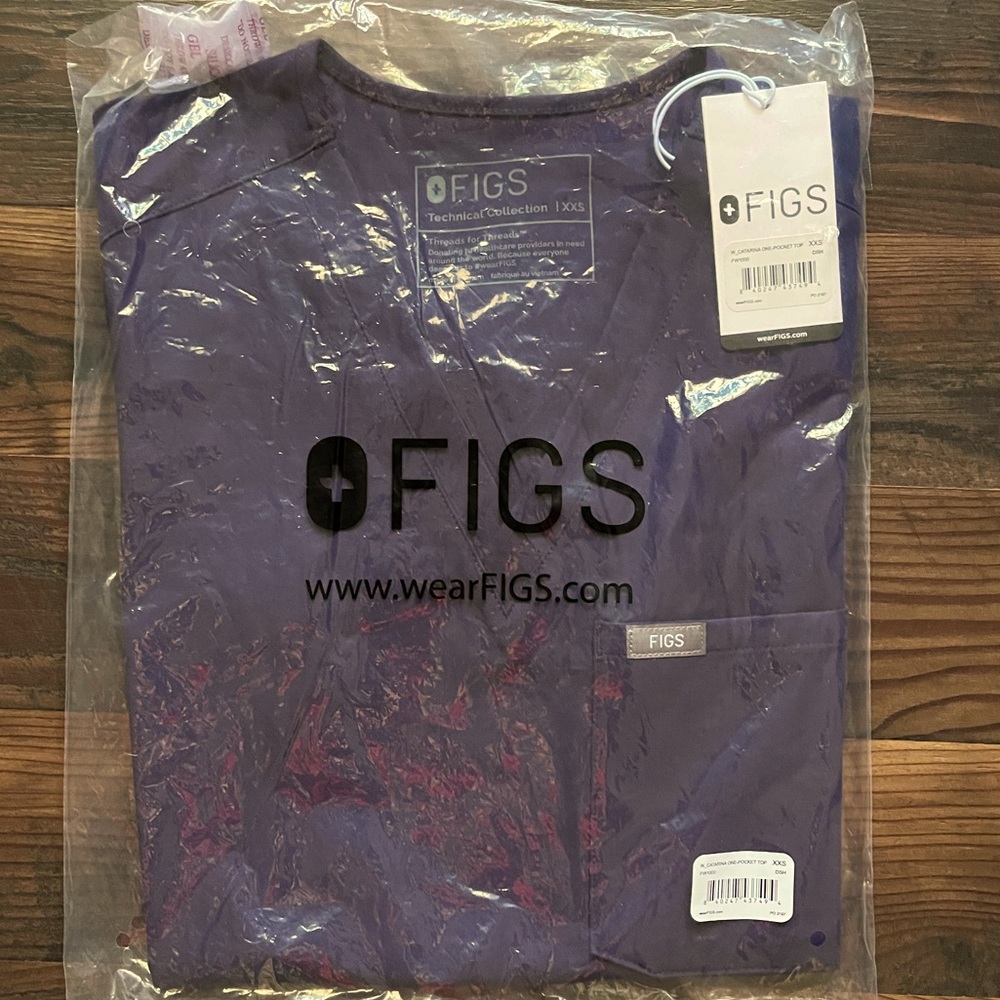 FIGS NWT Purple Shadow Catarina XXS